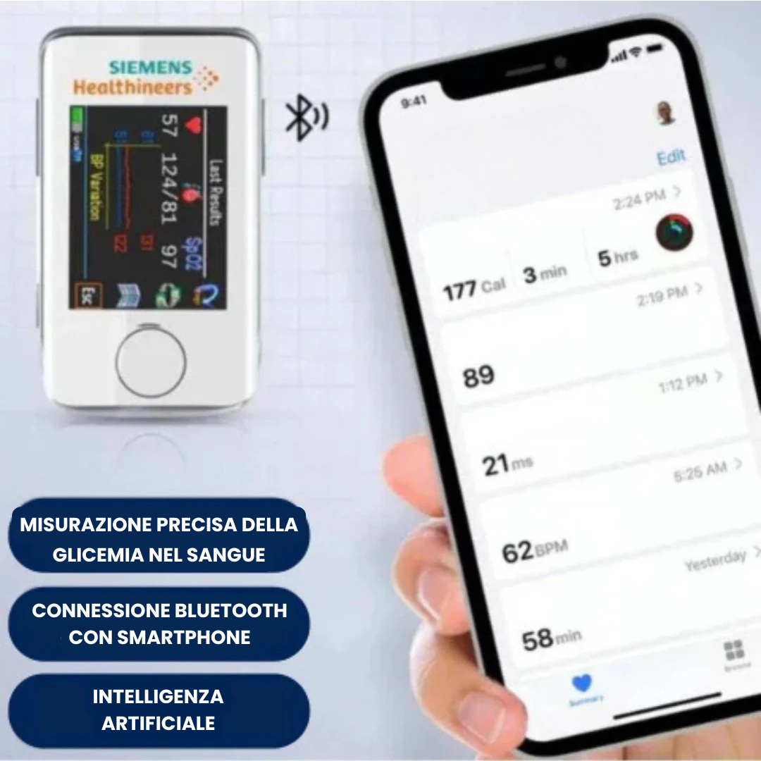 Misuratore multifunzione della glicemia + Sfigmomanometro elettronico – ACQUISTANE 1 E RICEVINE UN ALTRO GRATIS